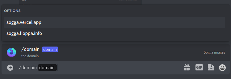 You can easily change your domain from inside Discord with a single slash command.